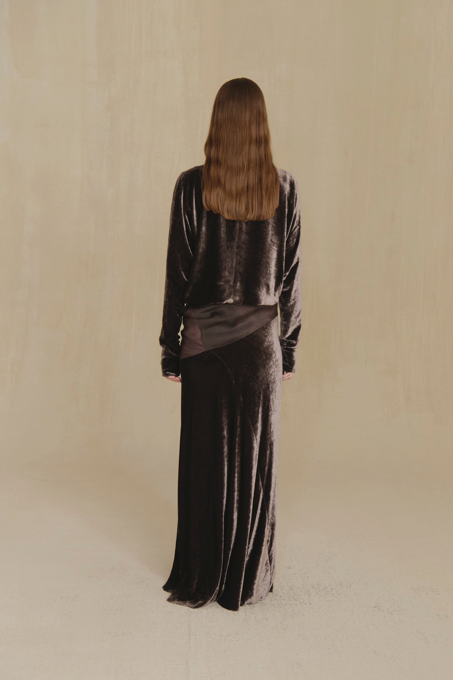 Iris, deep burgundy velvet jacket