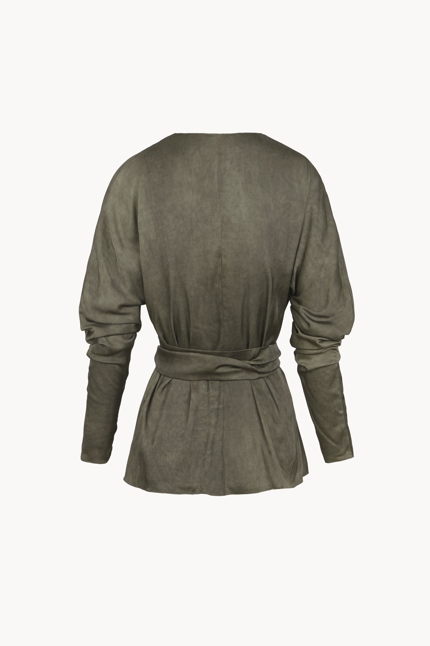 Odisea, green maltinto asymmetric jacket