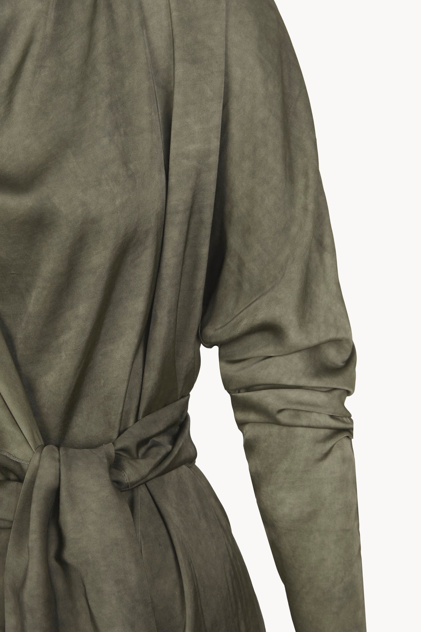 Odisea, green maltinto asymmetric jacket