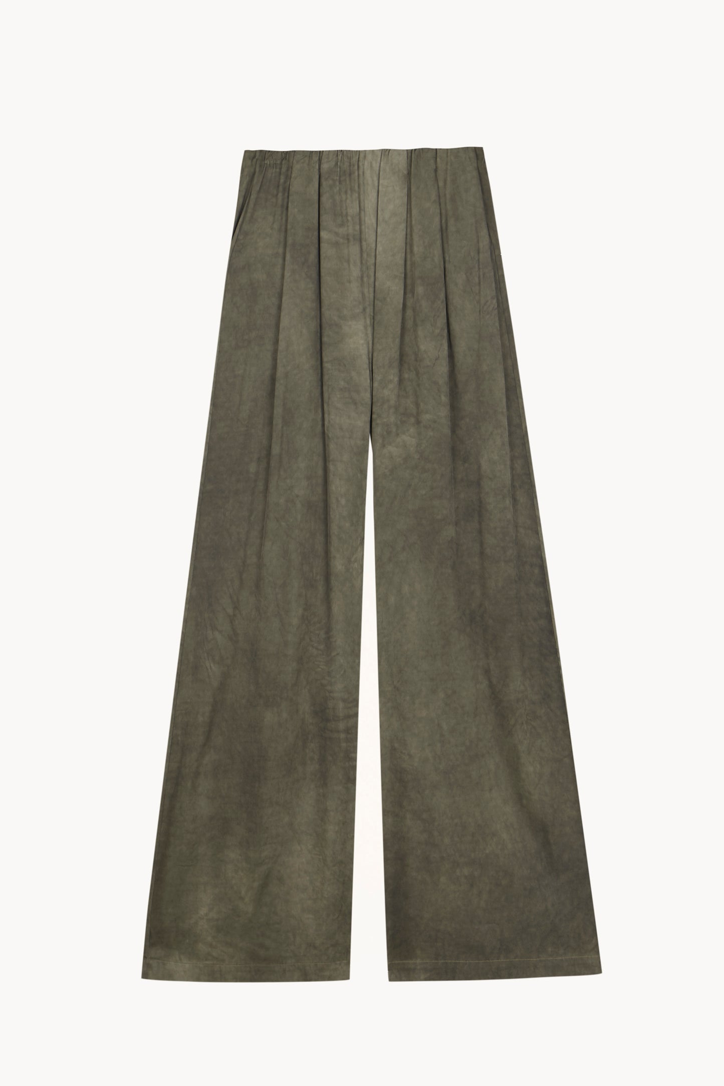Odisea, pantalon ancho verde maltinto