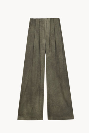 Odisea, pantalon ancho verde maltinto