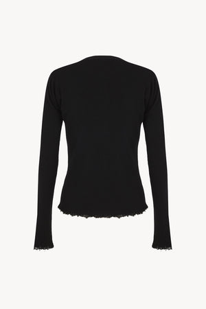 Ojala, black wool and cashmere cardigan