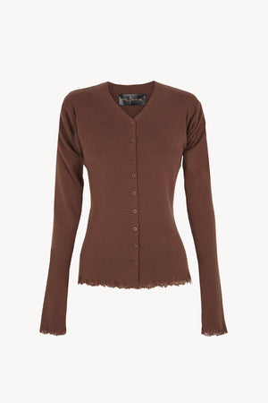 Ojala, blush wool and cashmere cardigan