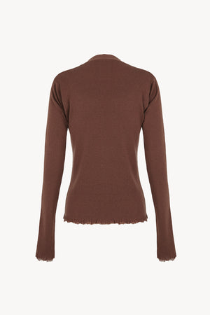 Ojala, blush wool and cashmere cardigan
