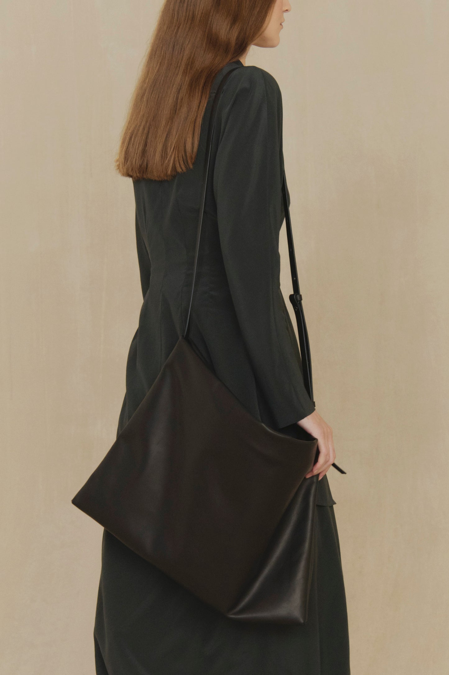 Amalia, black leather bag
