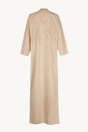 Ono, vestido camisero beige maltinto