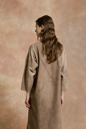 Ono, fade cocoa shirt dress