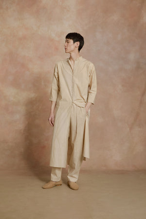 Ono, fade beige shirt dress