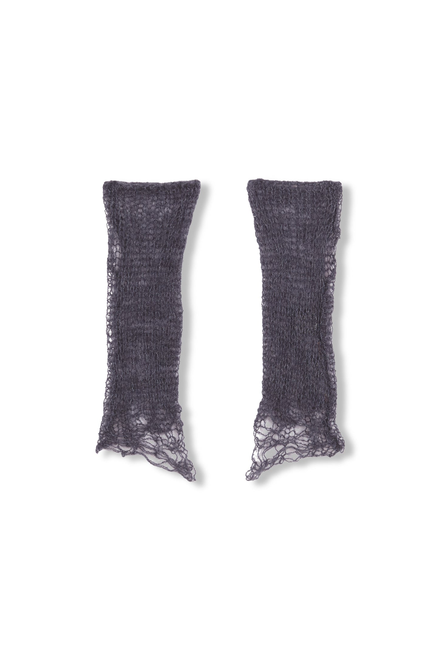 Onye, gray short knitwear mittens