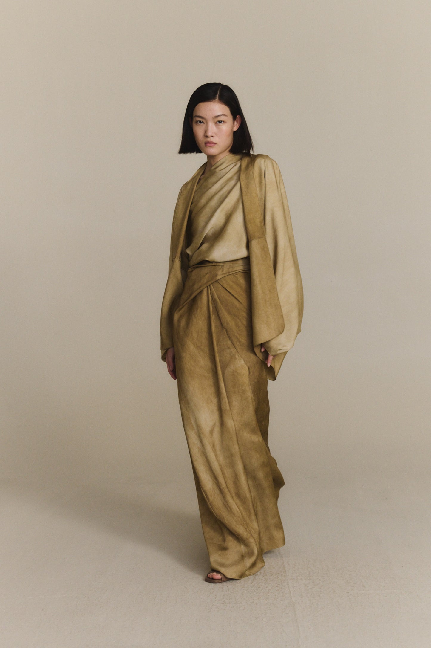 Opalo, chaqueta amplia bronce maltinto