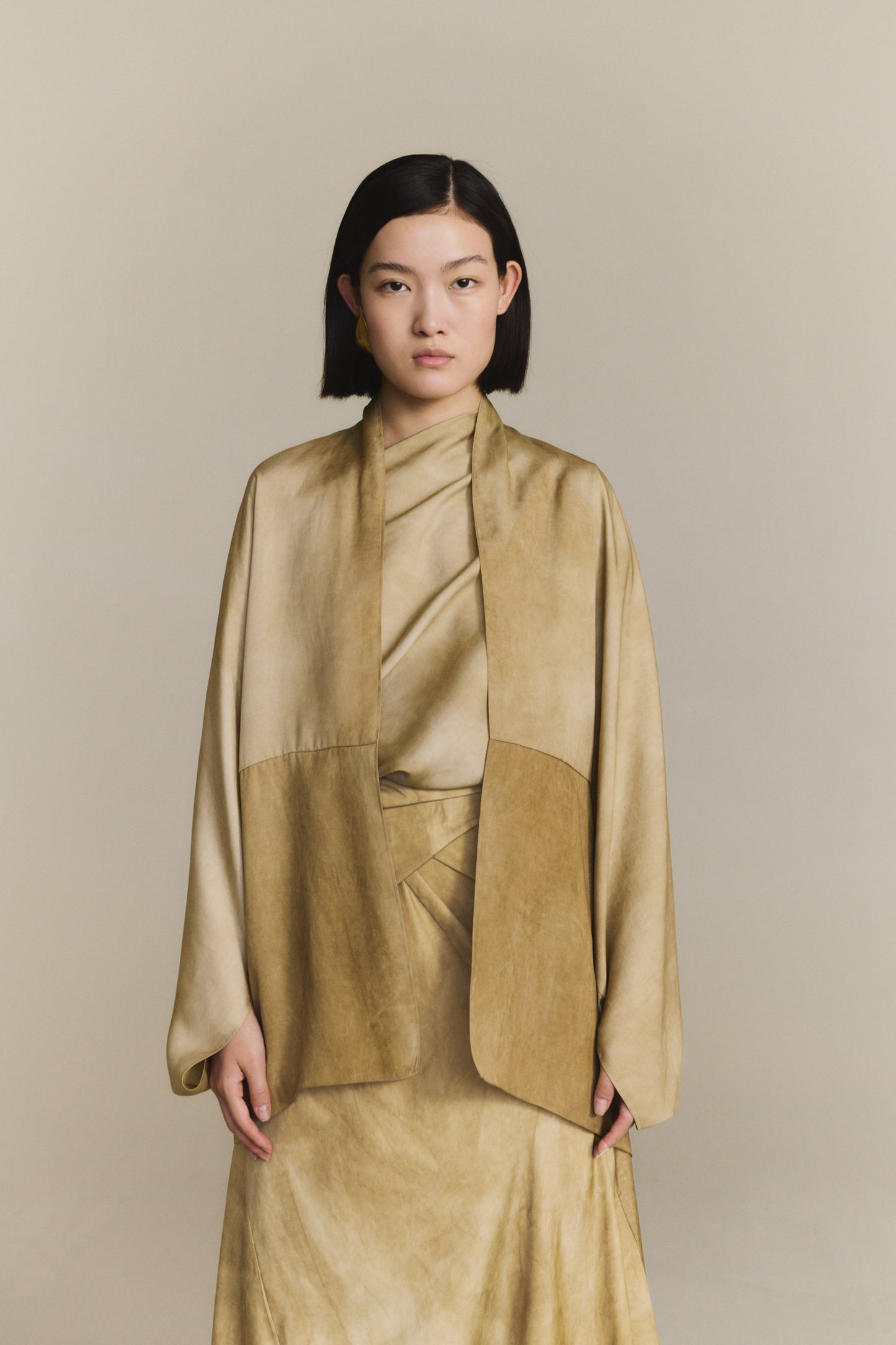 Opalo, chaqueta amplia bronce maltinto