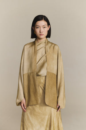 Opalo, chaqueta amplia bronce maltinto