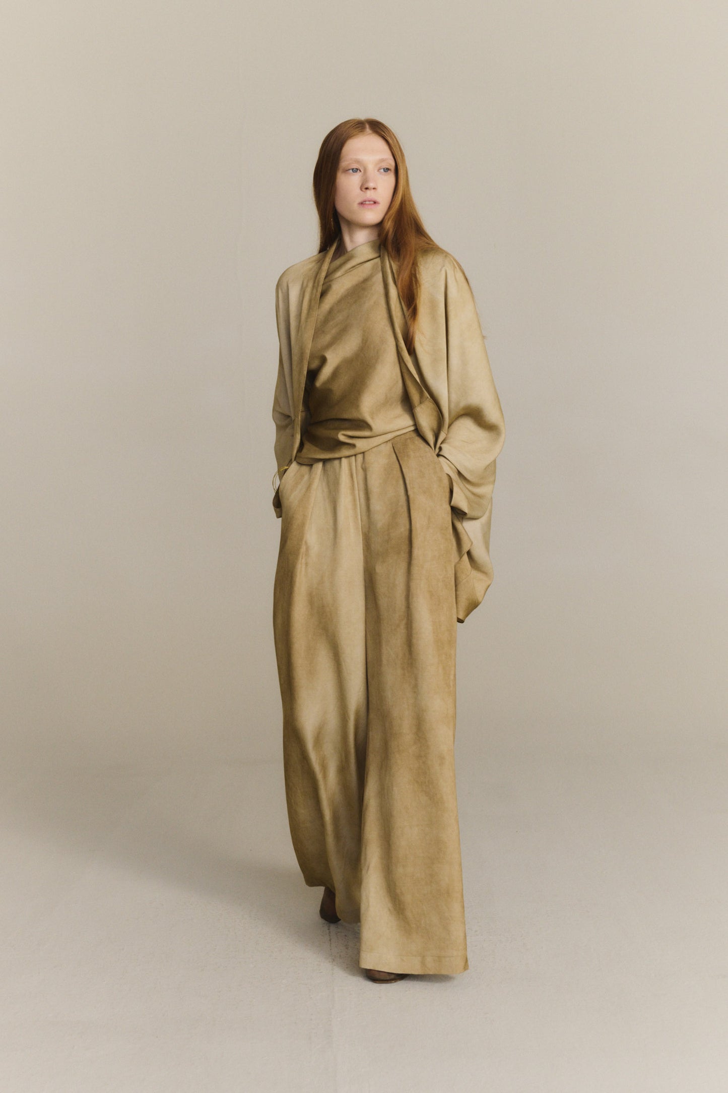 Opalo, chaqueta amplia bronce maltinto