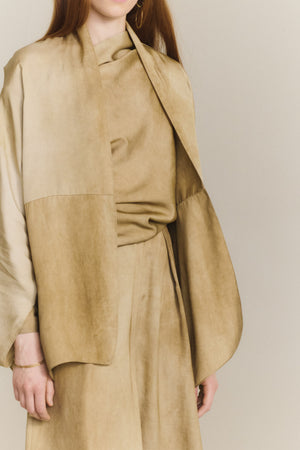 Opalo, chaqueta amplia bronce maltinto