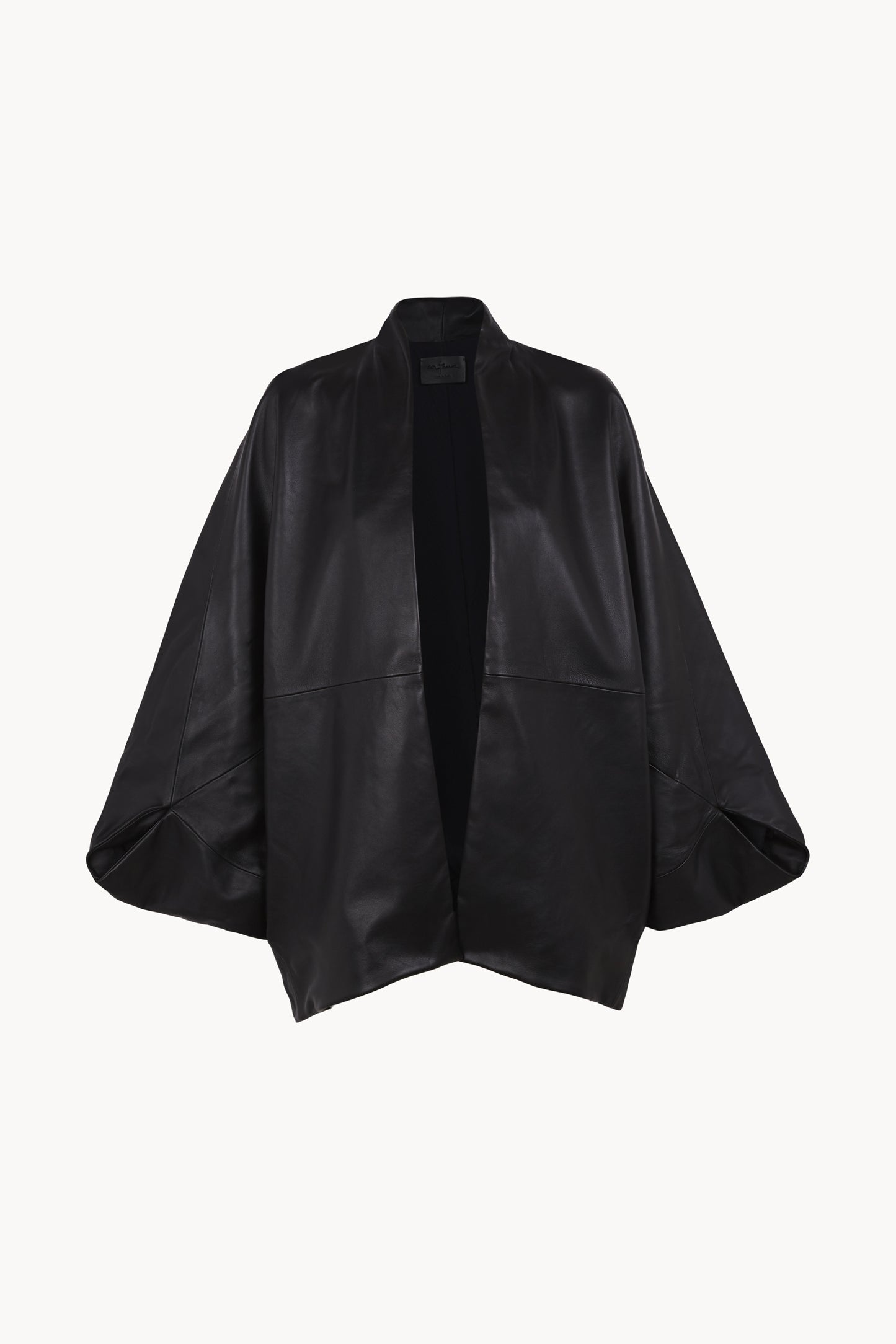 Opalo, chaqueta kimono de piel negra