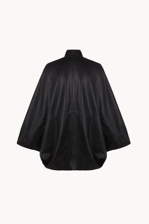 Opalo, chaqueta kimono de piel negra
