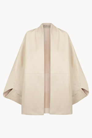 Opalo, chaqueta kimono de piel arena