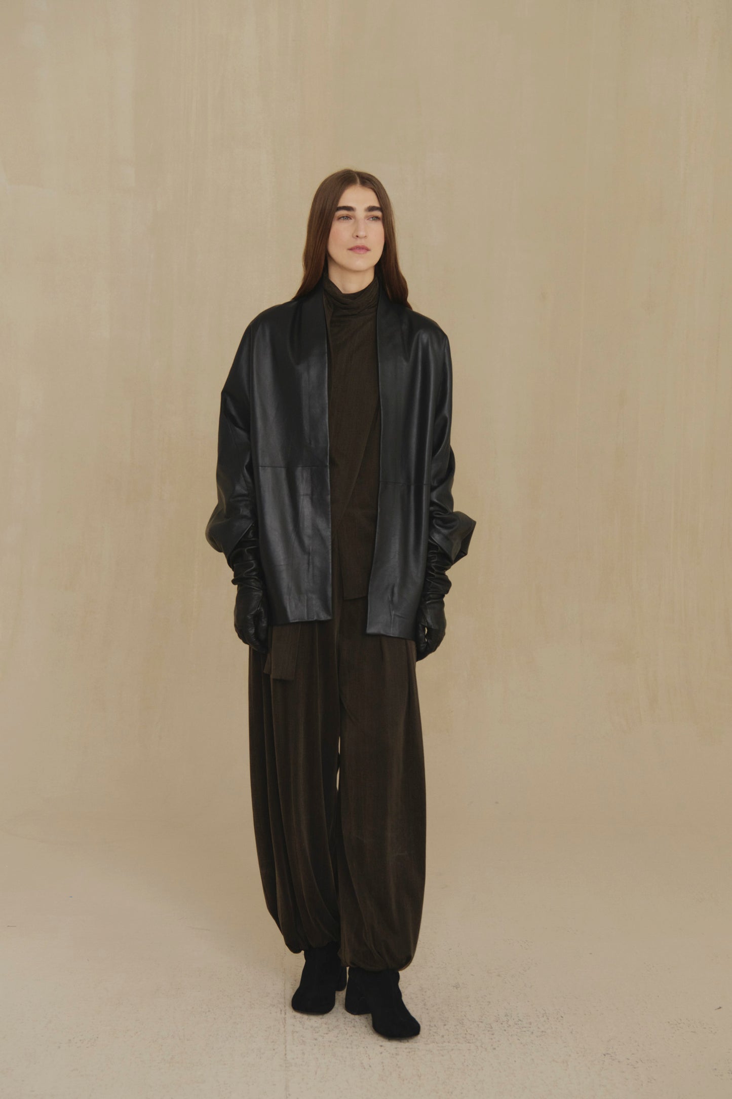 Opalo, chaqueta amplia burdeos maltinto