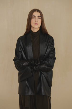 Opalo, chaqueta amplia burdeos maltinto