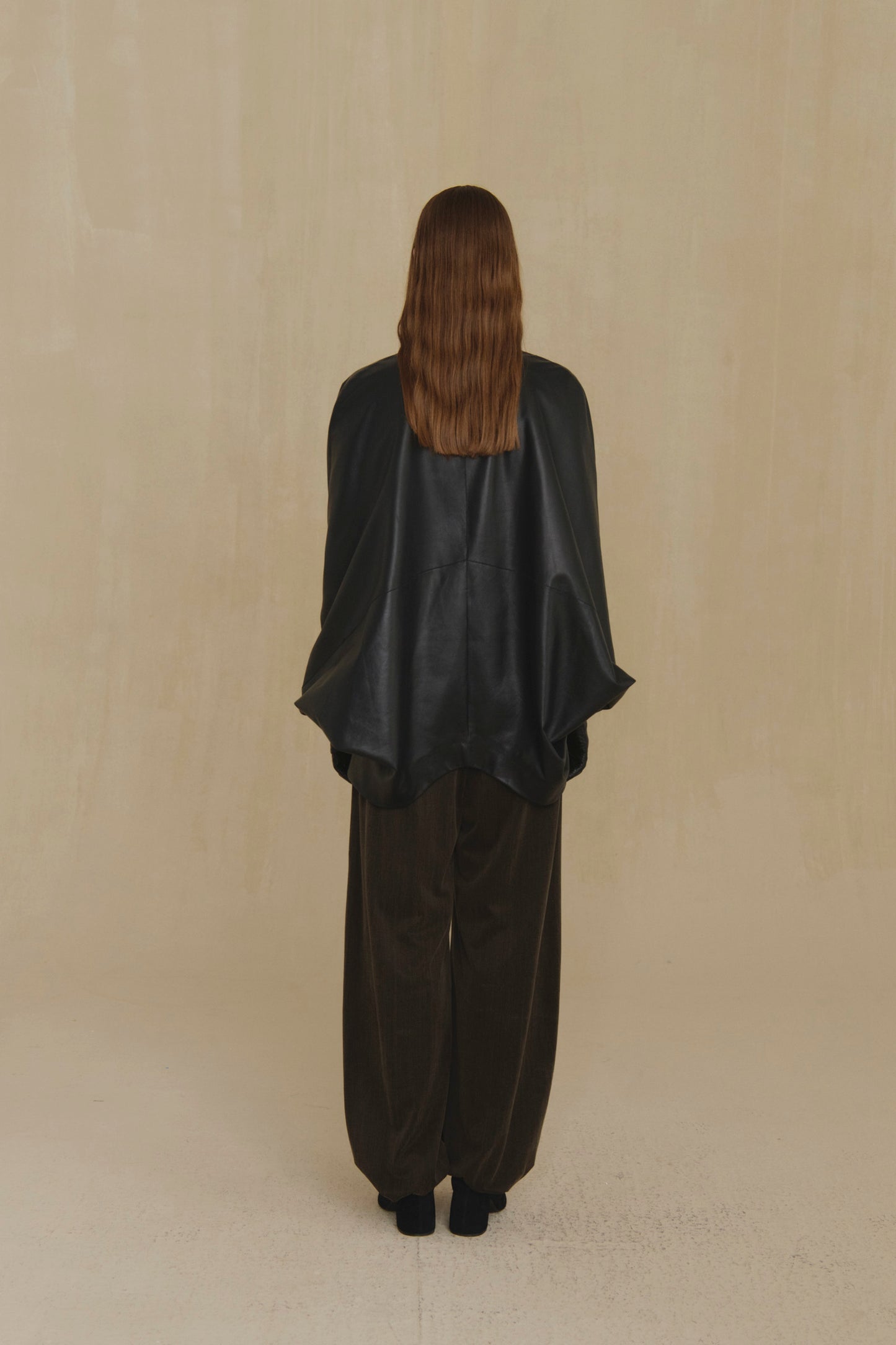 Opalo, chaqueta amplia burdeos maltinto