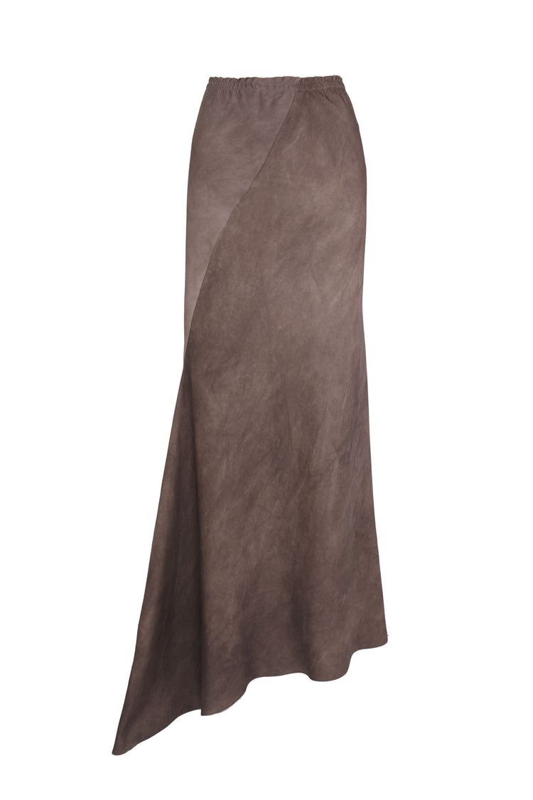 Opalo, fade cocoa asymmetrical skirt