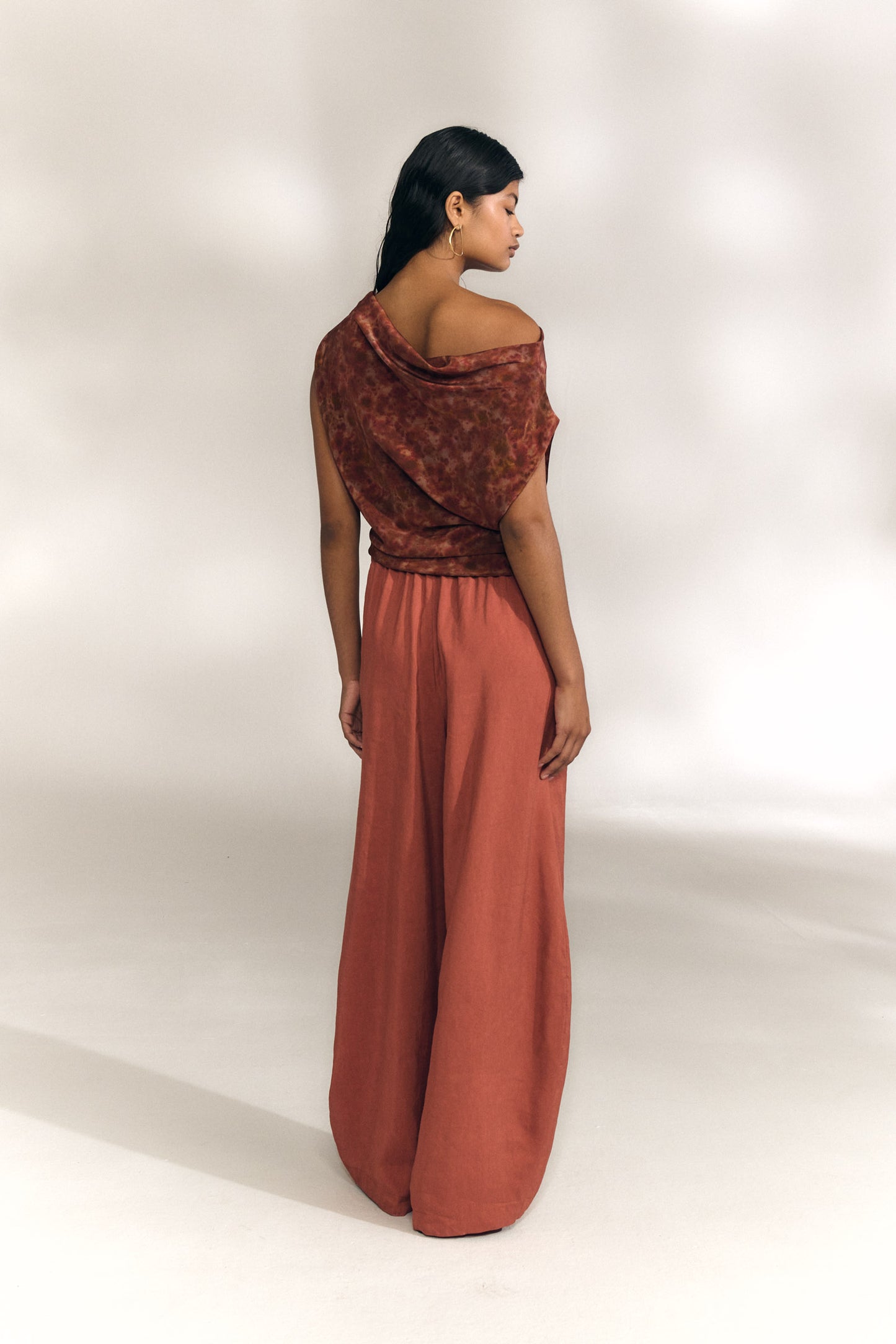 Opalo, espurna print silk top