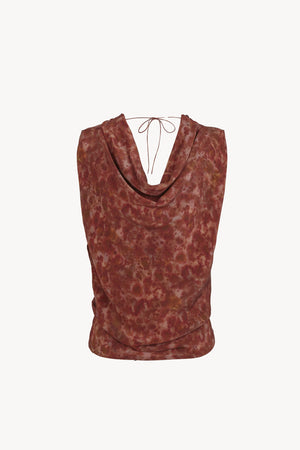 Opalo, espurna print silk top