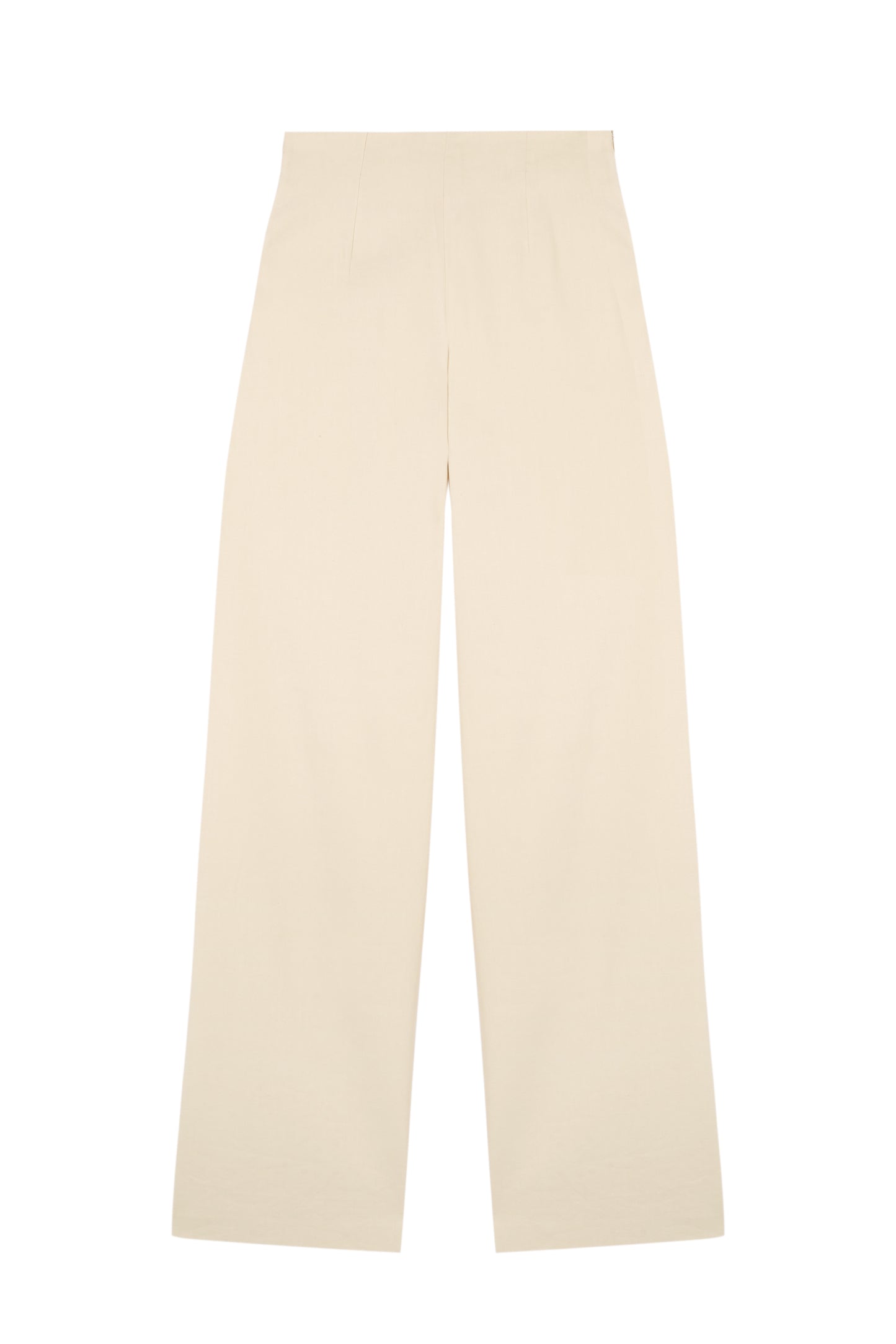 Organica, ivory high-waisted pants