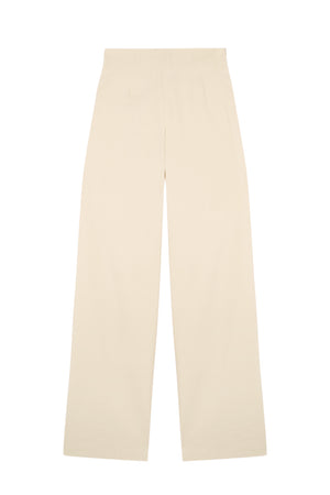 Organica, ivory high-waisted pants