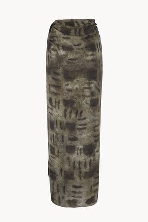 Pareo, falda de seda alva print