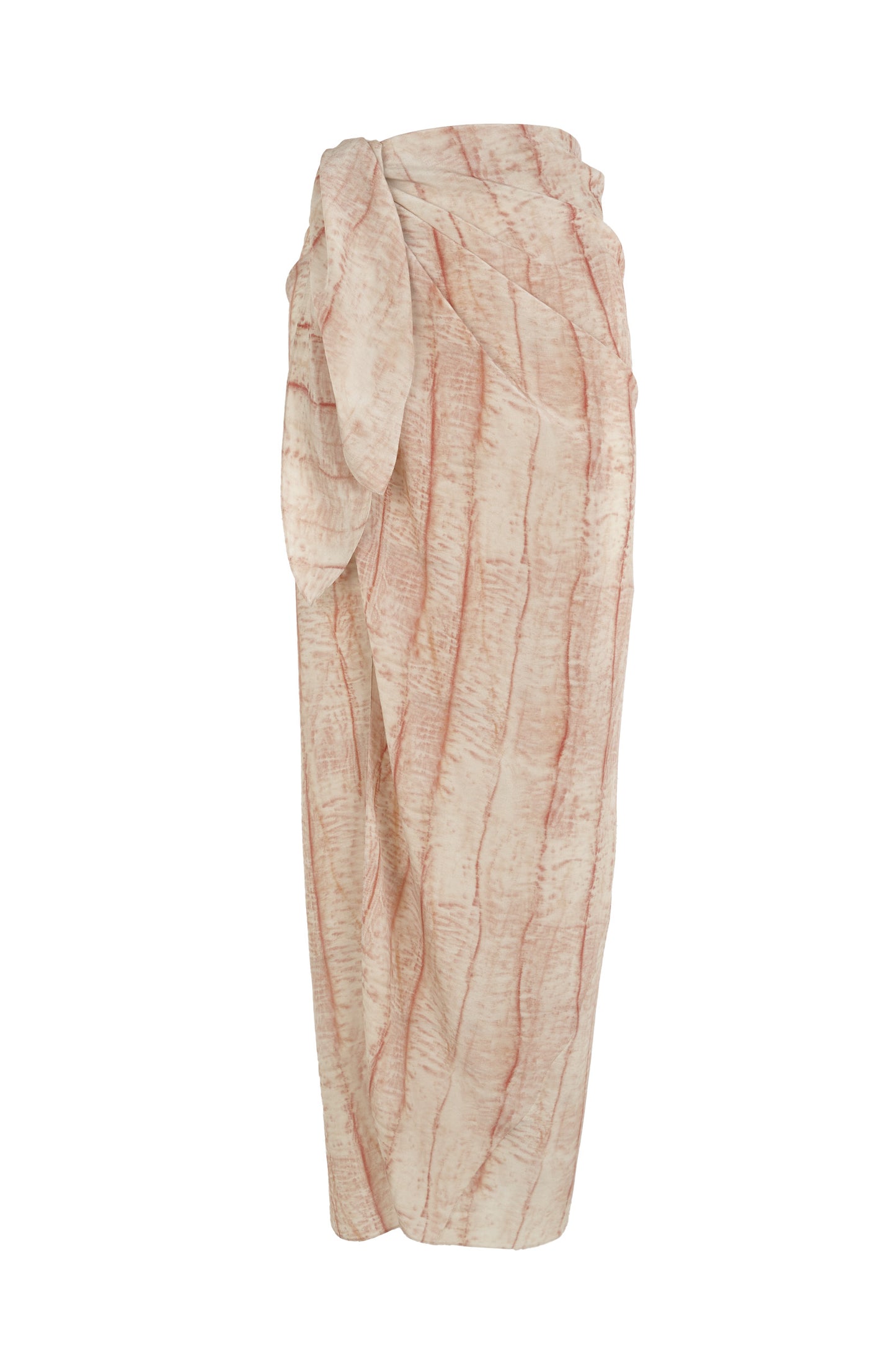 Pareo, irony print silk skirt