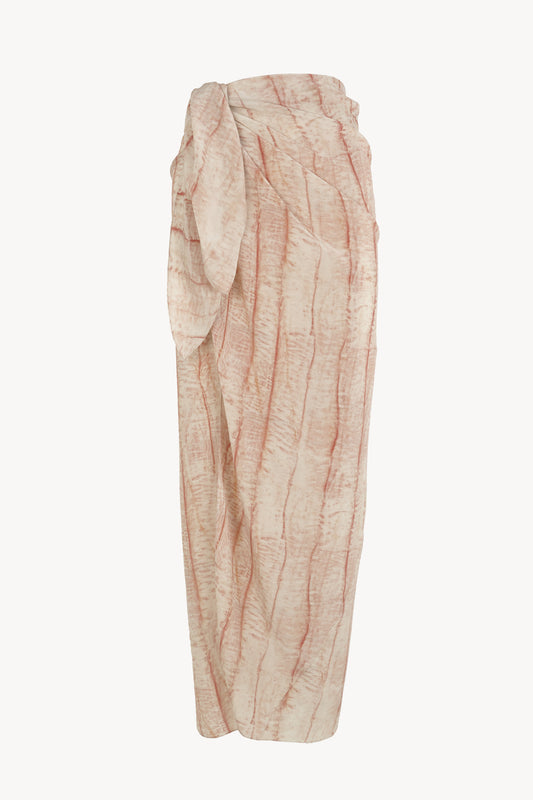 Pareo, falda de seda irony print