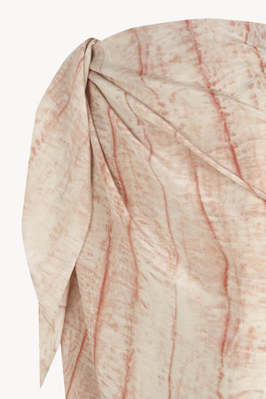 Pareo, falda de seda irony print