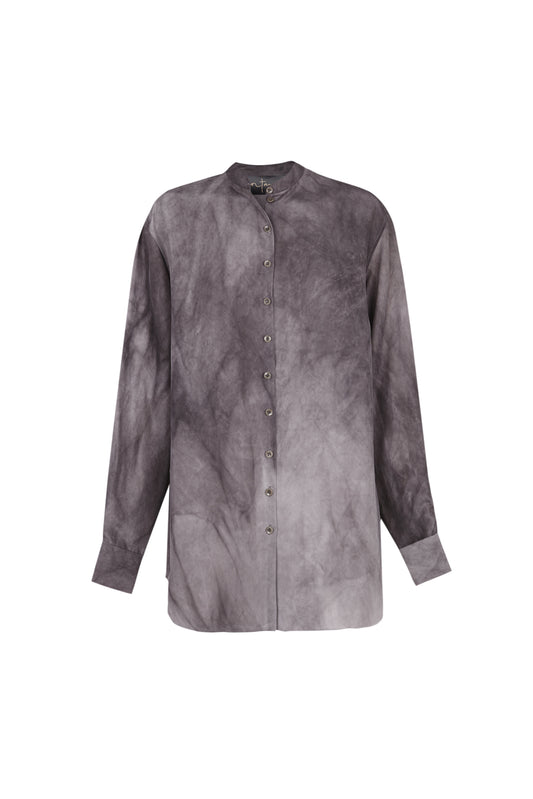 Park, lilac maltinto silk shirt