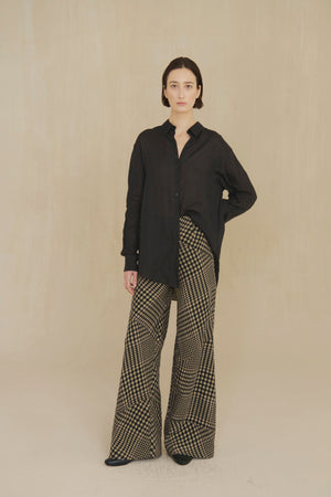 Dennis, camisa oversize de ramio negro