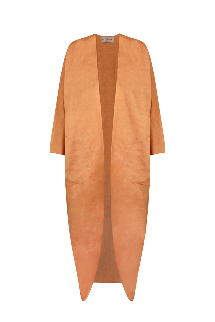 Paz, tangerine long jacket