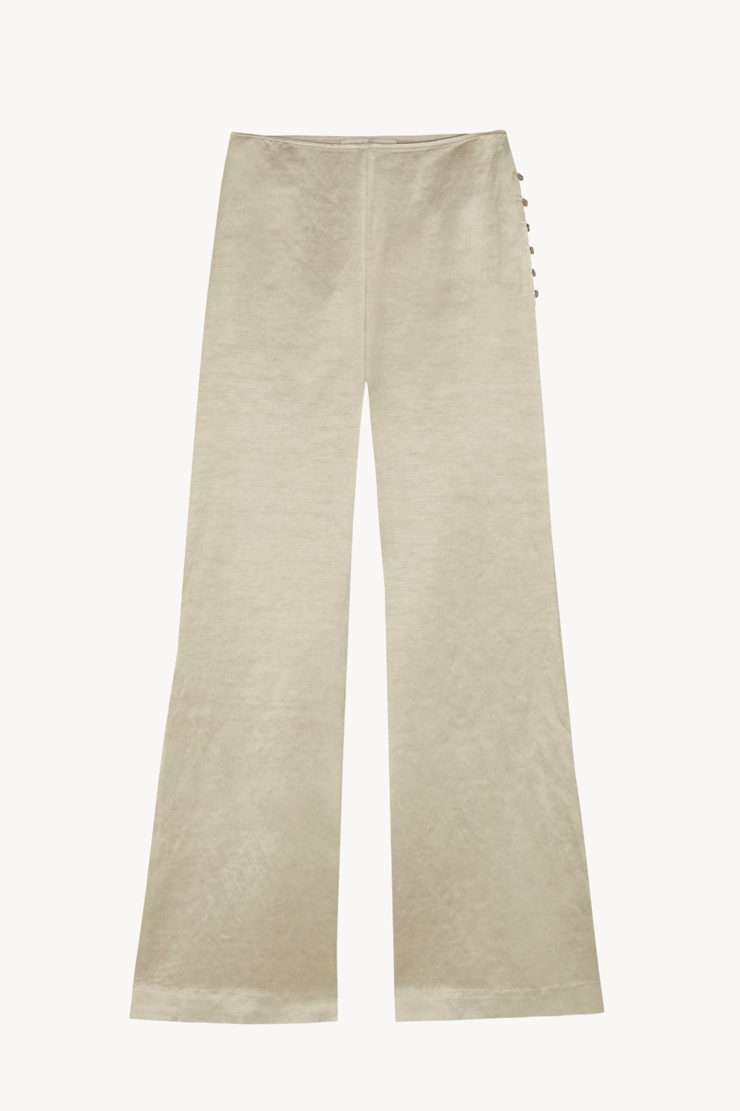 Paz, pantalon de campana nacar