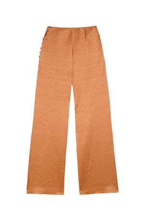 Paz, tangerine flare pants 