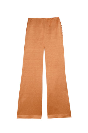 Paz, tangerine flare pants 