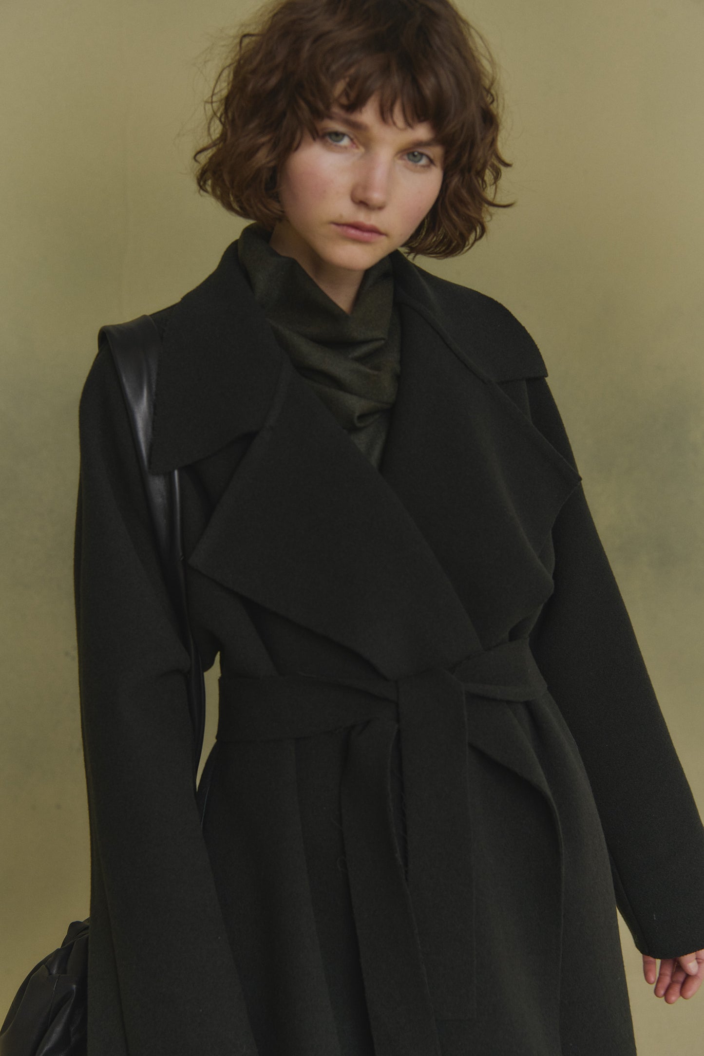 Penumbra, black double-face coat