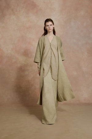 Piano, sage green transformable blouse