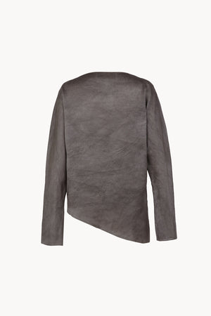 Pola, top de organza malva maltinto