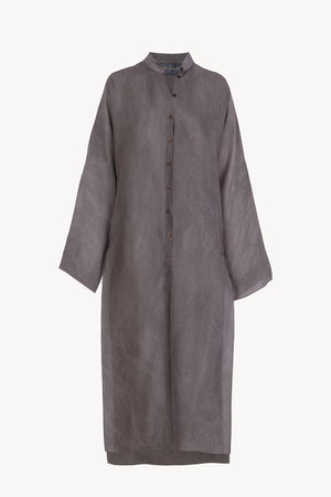 Poline, camisa larga de organza malva maltinto