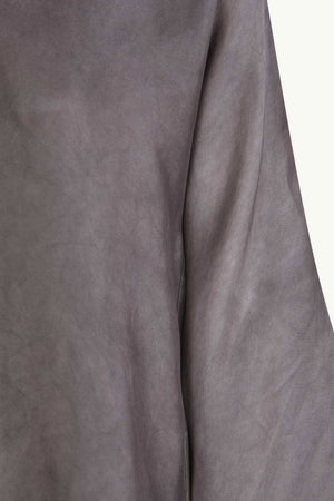 Poline, camisa larga de organza malva maltinto