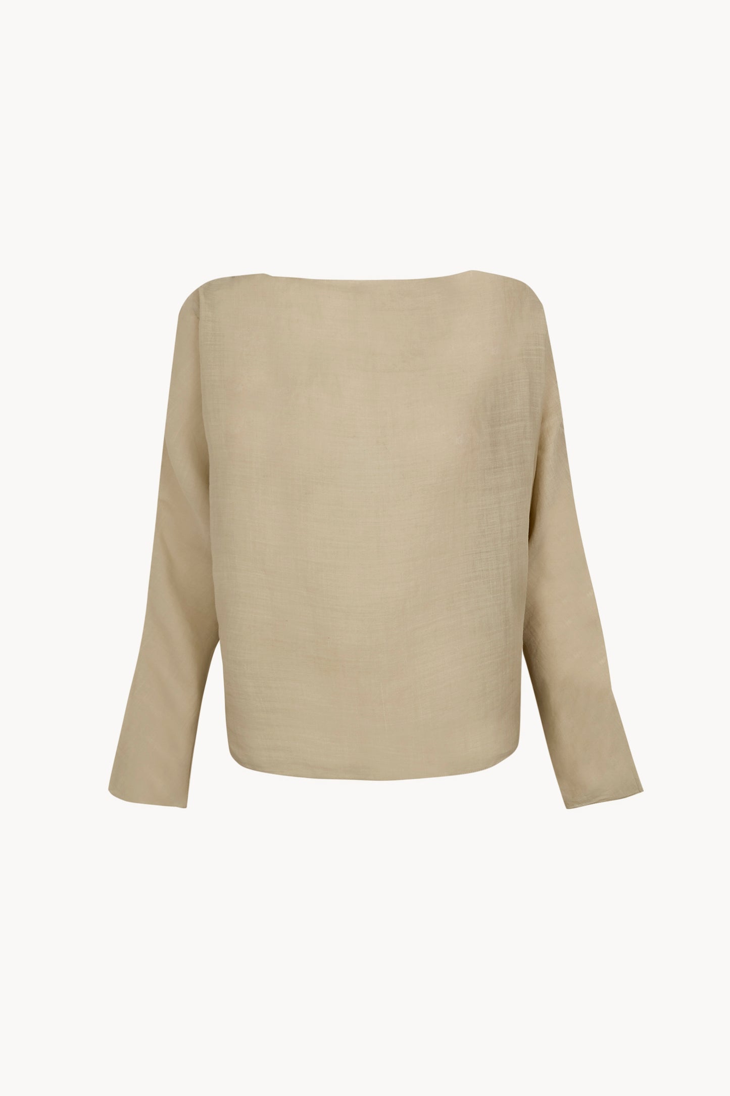 Poona, beige ramie top