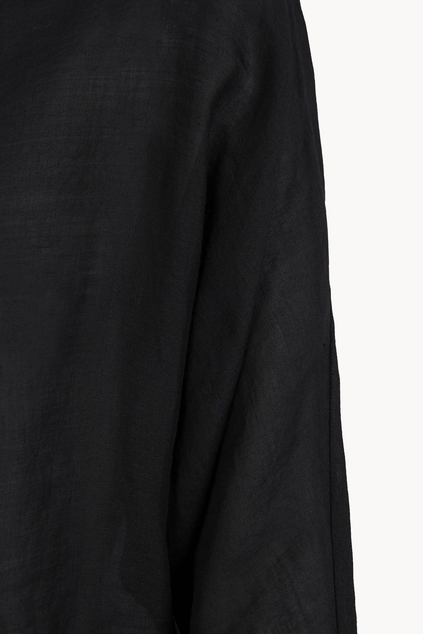 Poona, black ramie top