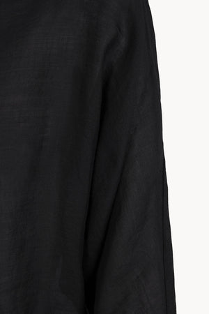 Poona, black ramie top