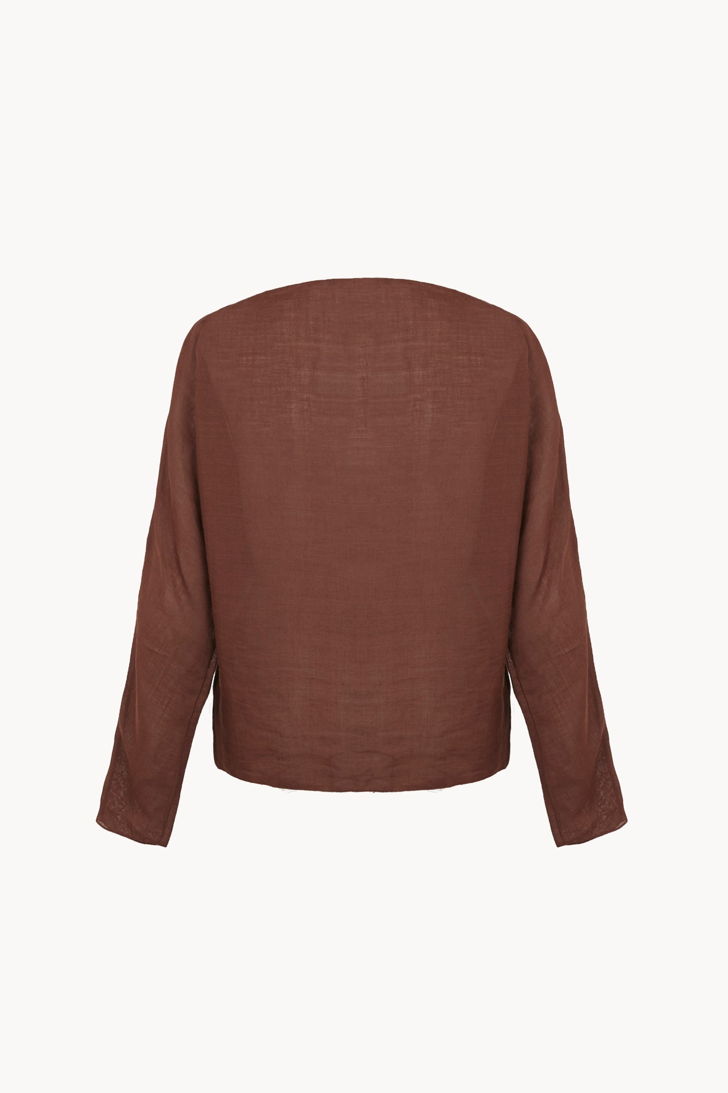 Poona, toasted red ramie top