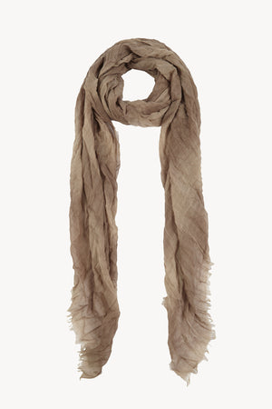 Postal, mink striped cashmere and silk foulard