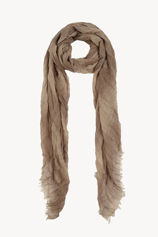 Postal, mink striped cashmere and silk foulard